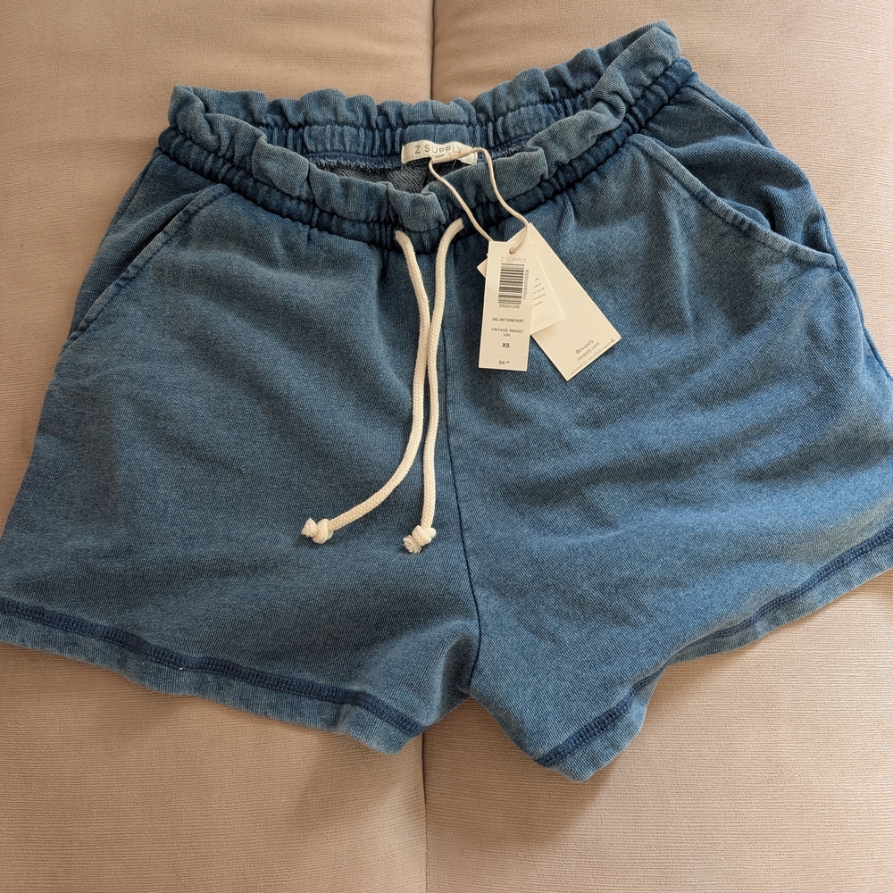 Z Supply Vintage Indigo Knit Shorts